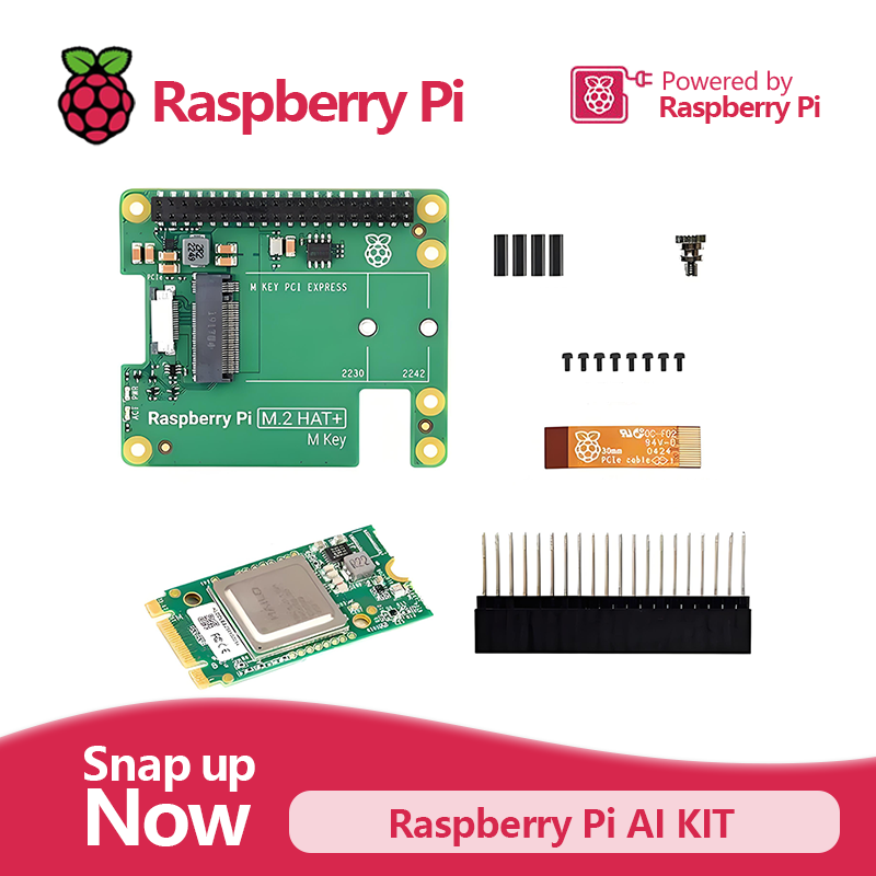 Raspberry Pi Ai Kit Hailo-8L - 라즈베리 파이 AI 키트, 공식 M.2