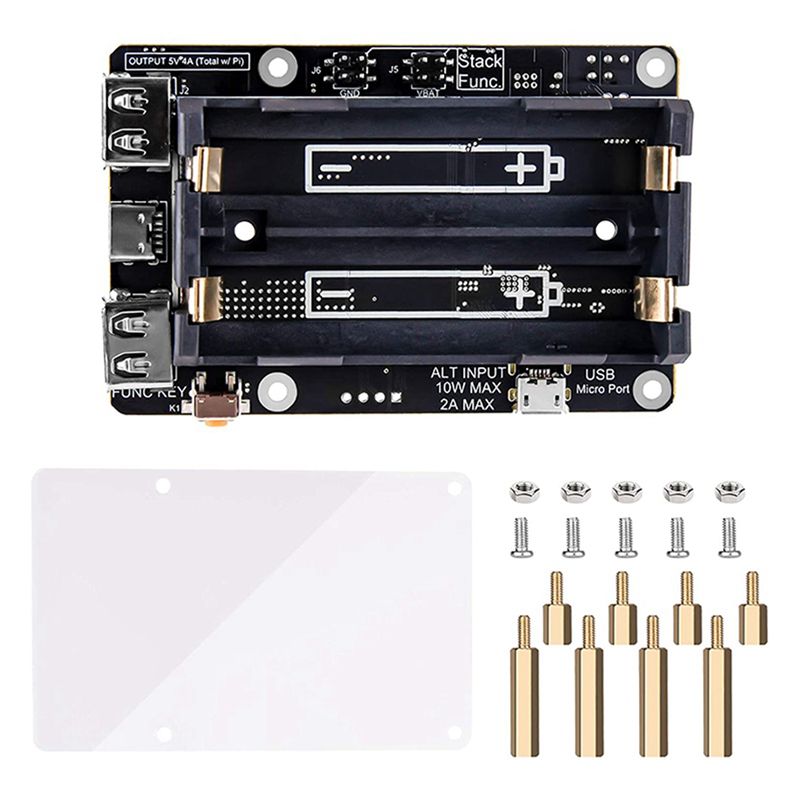 Raspberry Pi Uninterrupted Power Supply Ups 18650 - 섬세한 질감-2X 라즈베리 파이 4 UPS