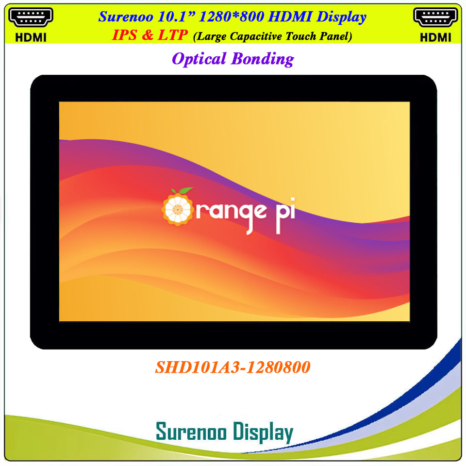 Raspberry Pi 10.1 Inch Capacitive Touch Screen Ips - 10.1인치 1280*800 HDMI 호환 LCD 모듈