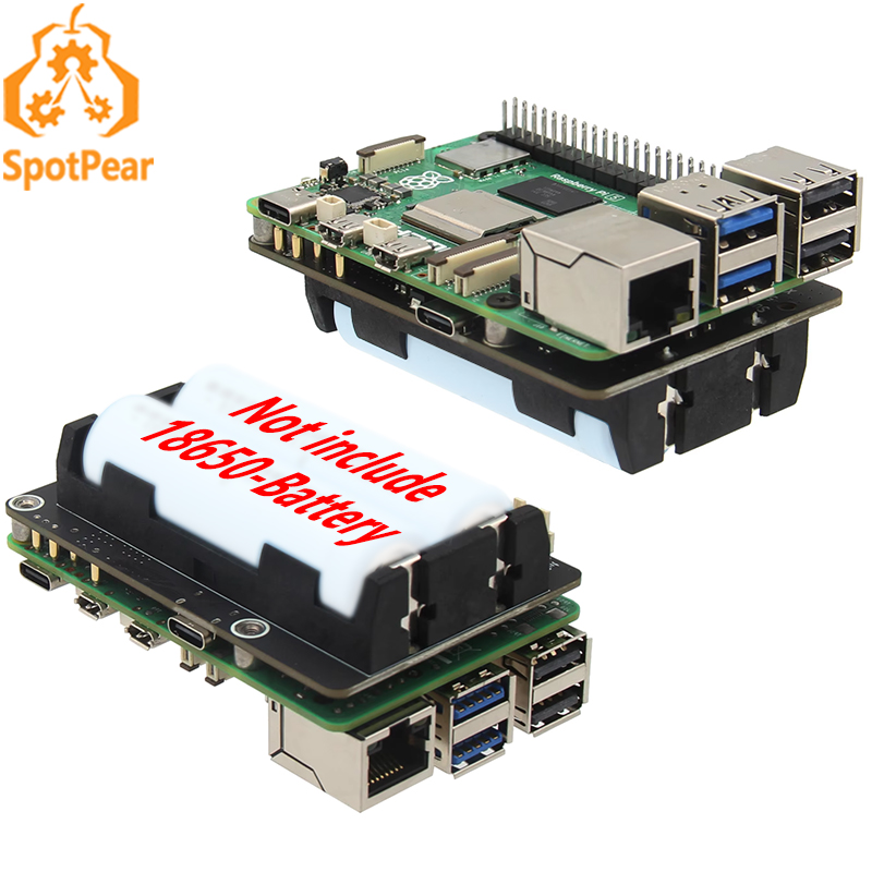 Raspberry Pi Uninterrupted Power Supply Ups 18650 - X1200 라즈베리 파이 5 UPS 보드