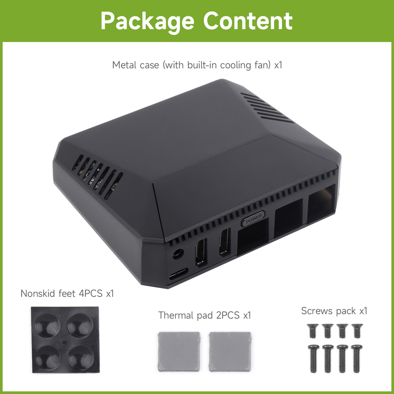 Argon One V3 M.2 Nvme Case - 웨이브쉐어 아르곤 원 V3 알루미늄 합금