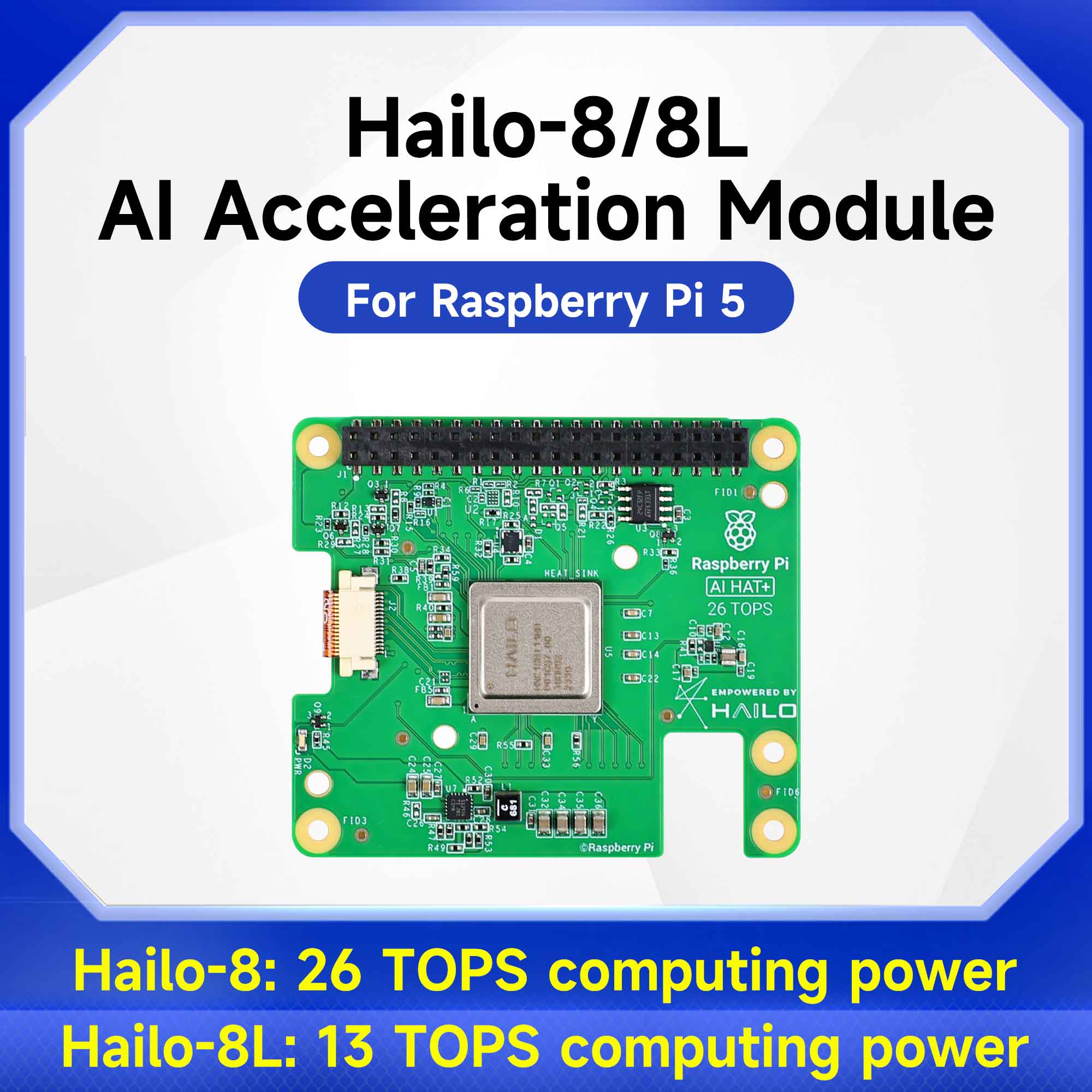 Hailo 8/8l AI 가속 모듈 13tops/26t - Raspberry Pi Ai Kit Hailo-8L 리뷰 및 가격