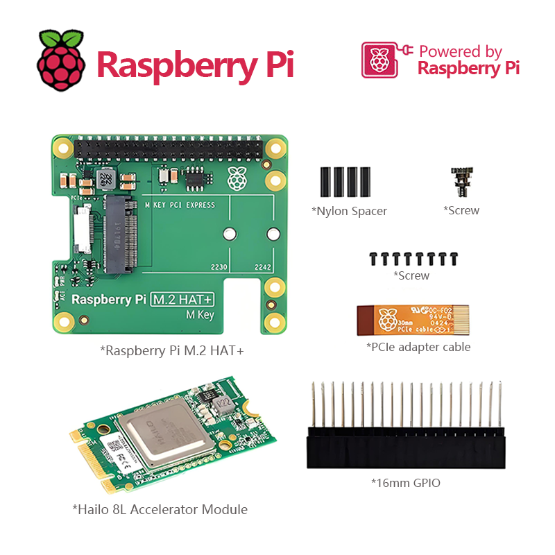 라즈베리 파이 AI 키트, 공식 M.2 HAT + 와  - Raspberry Pi Ai Kit Hailo-8L 리뷰 및 가격