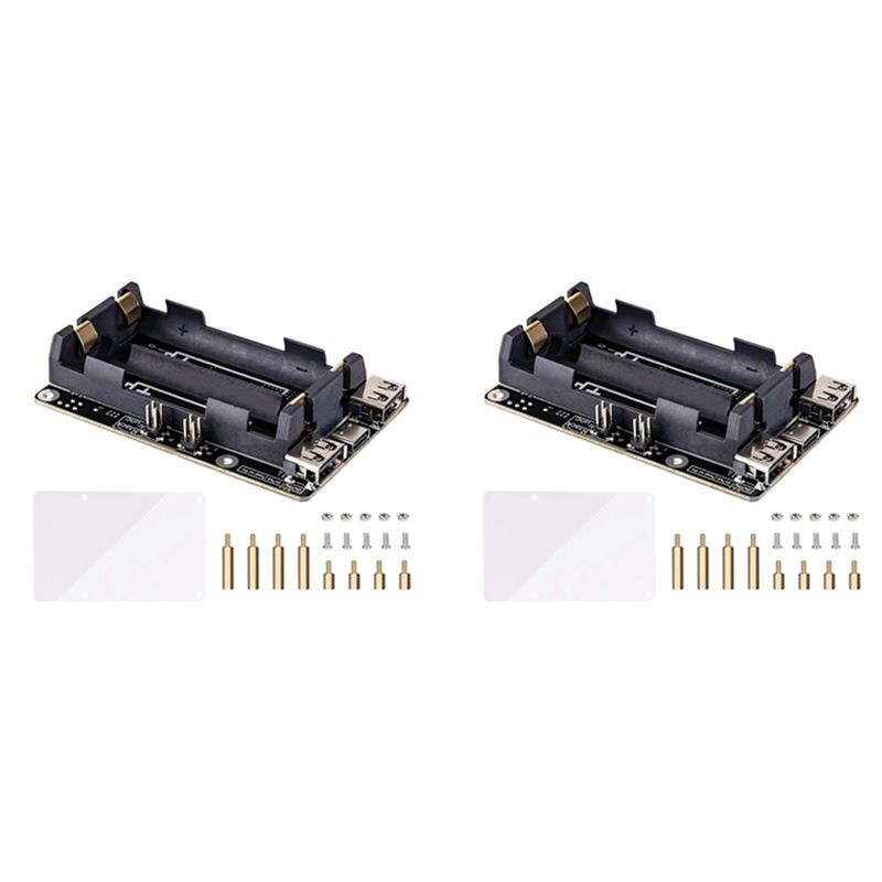 섬세한 질감-2X 라즈베리 파이 4 UPS 전원 공급  - Raspberry Pi Uninterrupted Power Supply Ups 18650 리뷰 및 가격