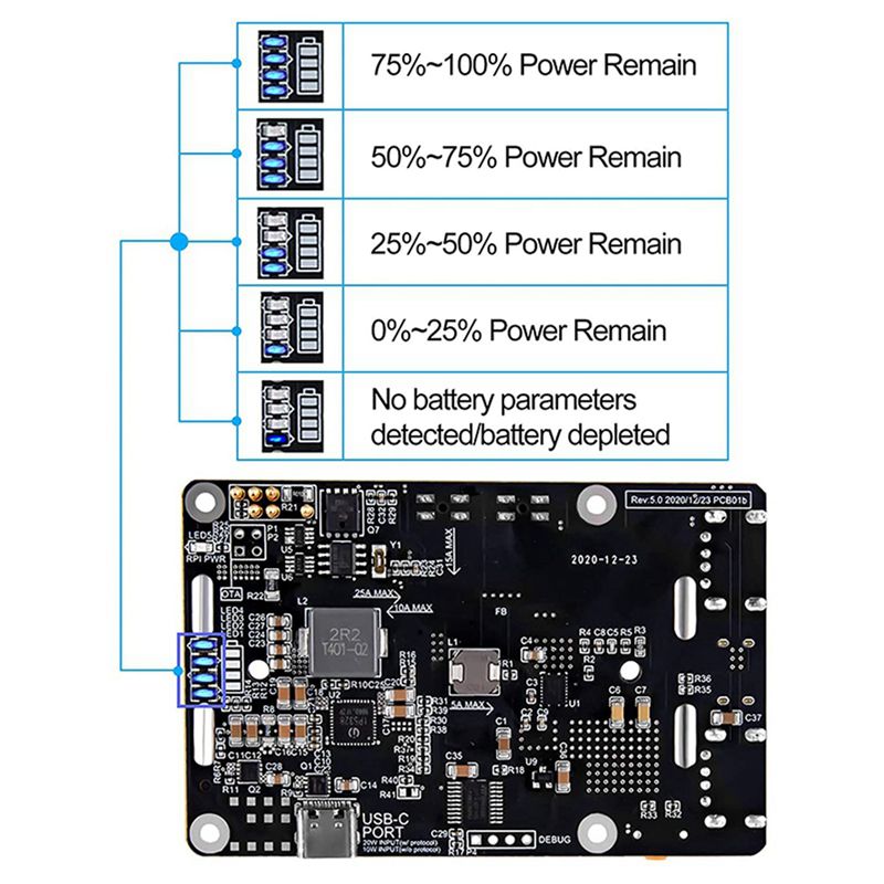 섬세한 질감-2X 라즈베리 파이 4 UPS 전원 공급  - Raspberry Pi Uninterrupted Power Supply Ups 18650 리뷰 및 가격