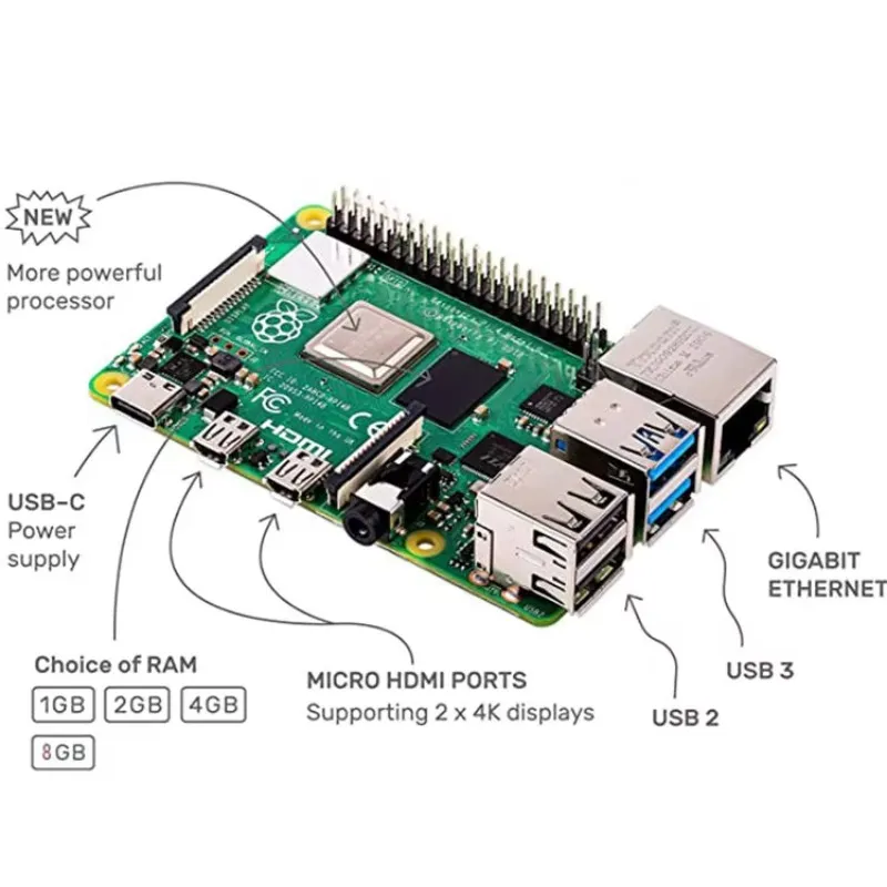 2026 핫! 로리다 라즈베리 파이4 모델 B 8g 8 - Raspberry Pi 4 8Gb Ram Kit 리뷰 및 가격