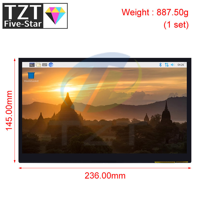 TZT 10.1 인치 HDMI 호환 LCD 디스플레이  - Raspberry Pi 10.1 Inch Capacitive Touch Screen Ips 리뷰 및 가격