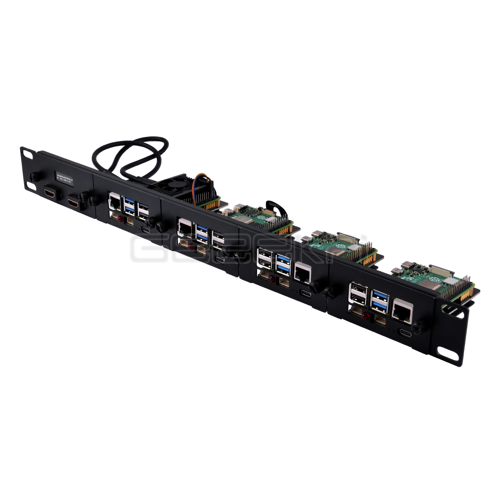 라즈베리 파이 5 용 랙 마운트 스틸 브래킷 키트, 1 - Raspberry Pi Rackmount 1U 19 Inch 리뷰 및 가격