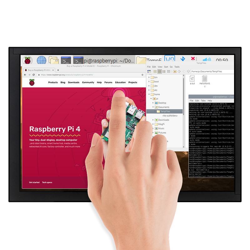 10.1인치 라즈베리 파이 4B 터치 스크린 IPS 정 - Raspberry Pi 10.1 Inch Capacitive Touch Screen Ips 리뷰 및 가격