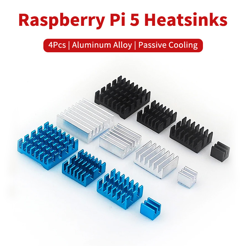 4Pcs 라즈베리 파이 5 히트 싱크 알루미늄 합금 패 - Raspberry Pi Water Cooling Kit 리뷰 및 가격