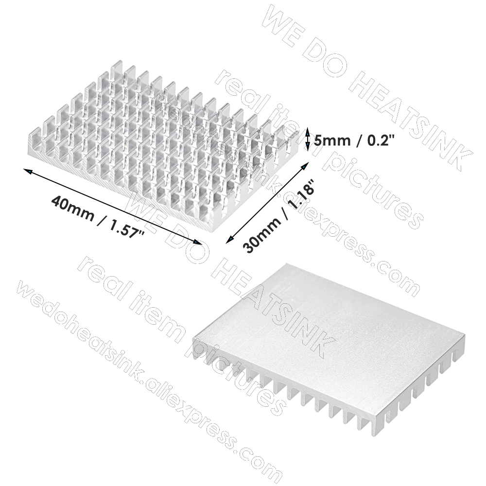 우리는 열 패드가 없거나 포함된 방열판 30*40*5m - Raspberry Pi Water Cooling Kit 리뷰 및 가격