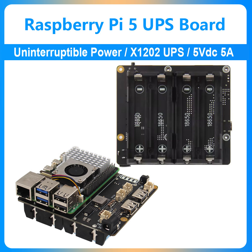 라즈베리 파이 5 UPS 확장 보드 무정전 전원 공급  - Raspberry Pi Uninterrupted Power Supply Ups 18650 리뷰 및 가격