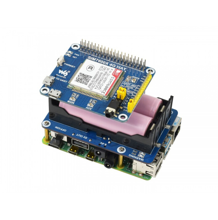 Raspberry Pi 4B/3B용 Waveshare  - Raspberry Pi Uninterrupted Power Supply Ups 18650 리뷰 및 가격